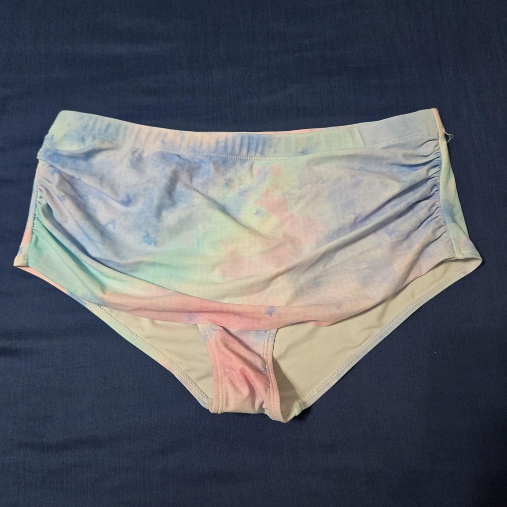 Meet.Curve Swimsuit Womens 2XL Multicolor Tie Dye 2 Piece‎ High Waist Bikini